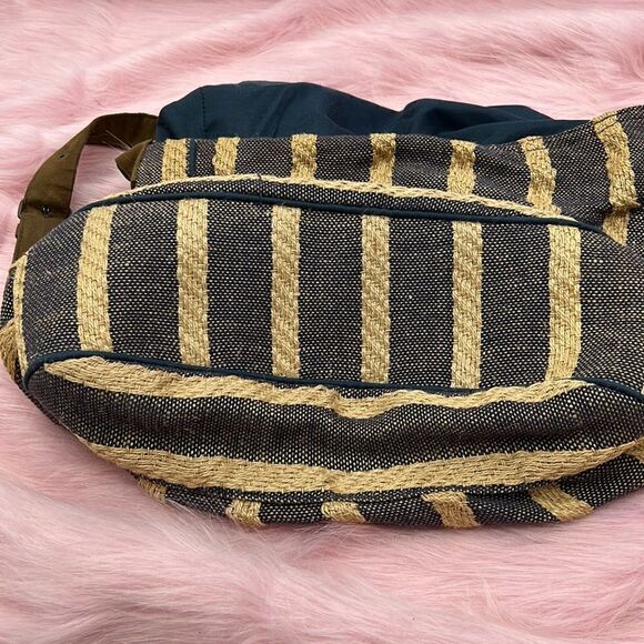 O’Neill burlap jute summer beach shoulder crossbody bag - Picture 7 of 8